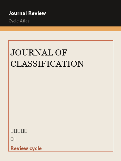 JOURNAL OF CLASSIFICATION 期刊封面