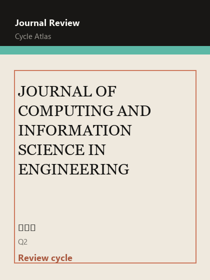 JOURNAL OF COMPUTING AND INFORMATION SCIENCE IN ENGINEERING 期刊封面