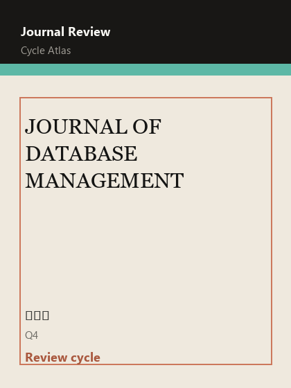 JOURNAL OF DATABASE MANAGEMENT 期刊封面
