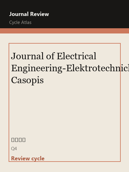 Journal of Electrical Engineering-Elektrotechnicky Casopis 期刊封面
