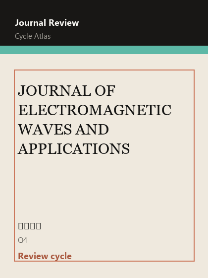 JOURNAL OF ELECTROMAGNETIC WAVES AND APPLICATIONS 期刊封面