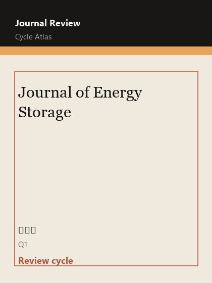 Journal of Energy Storage 期刊封面