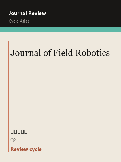 Journal of Field Robotics 期刊封面