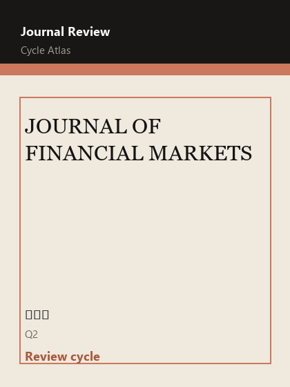 JOURNAL OF FINANCIAL MARKETS 期刊封面