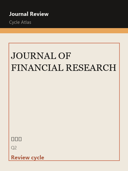 JOURNAL OF FINANCIAL RESEARCH 期刊封面