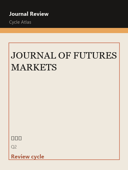 JOURNAL OF FUTURES MARKETS 期刊封面