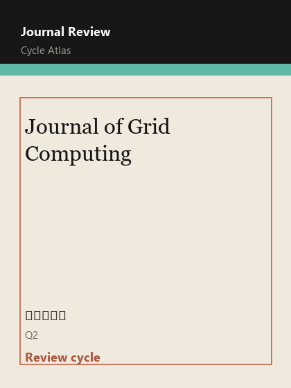 Journal of Grid Computing 期刊封面