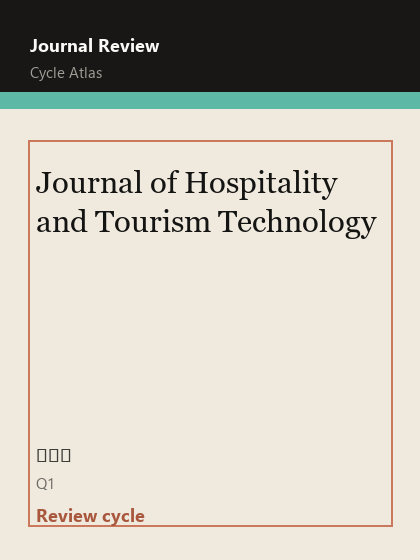 Journal of Hospitality and Tourism Technology 期刊封面