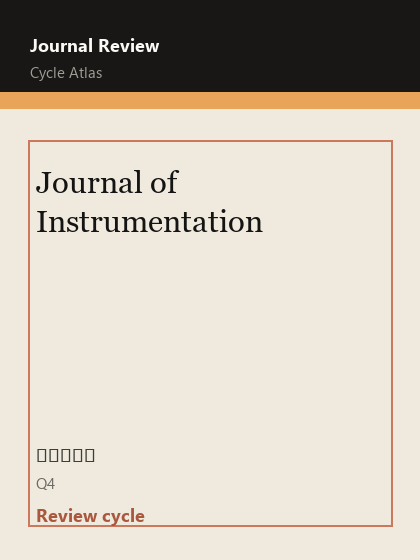 Journal of Instrumentation 期刊封面