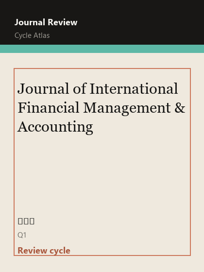 Journal of International Financial Management & Accounting 期刊封面
