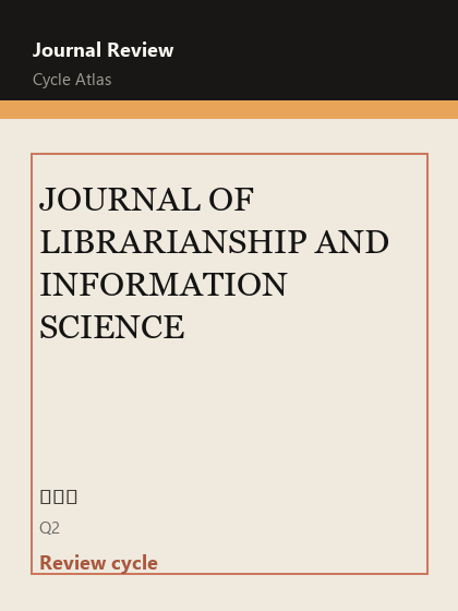 JOURNAL OF LIBRARIANSHIP AND INFORMATION SCIENCE 期刊封面