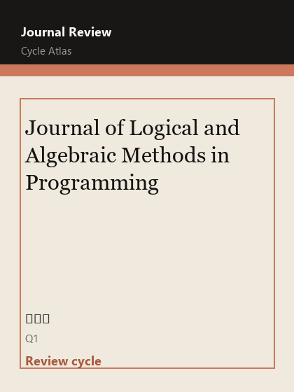 Journal of Logical and Algebraic Methods in Programming 期刊封面