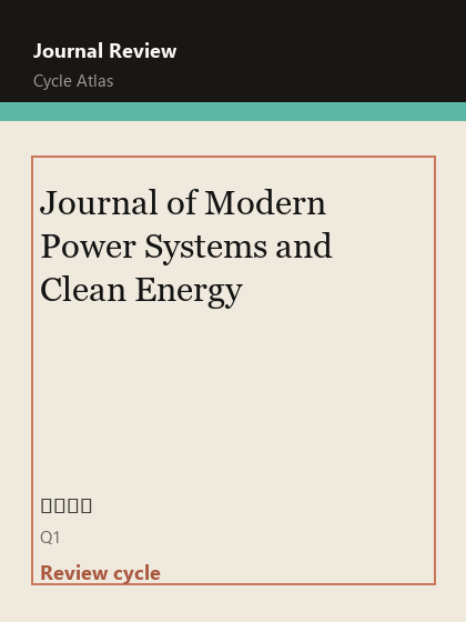 Journal of Modern Power Systems and Clean Energy 期刊封面