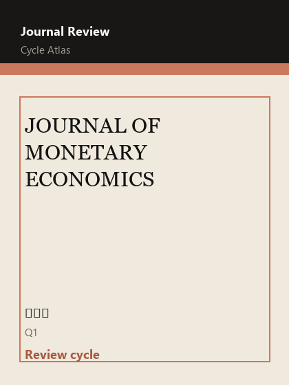 JOURNAL OF MONETARY ECONOMICS 期刊封面