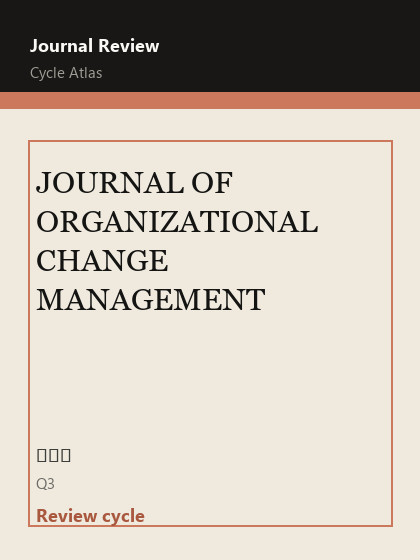 JOURNAL OF ORGANIZATIONAL CHANGE MANAGEMENT 期刊封面