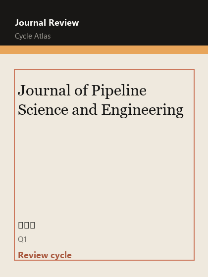 Journal of Pipeline Science and Engineering 期刊封面