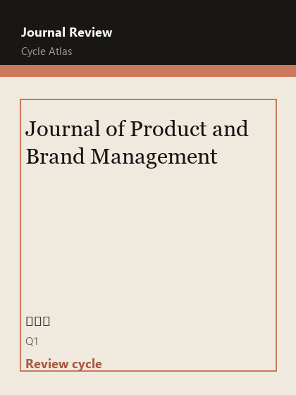 Journal of Product and Brand Management 期刊封面