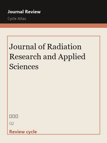 Journal of Radiation Research and Applied Sciences 期刊封面