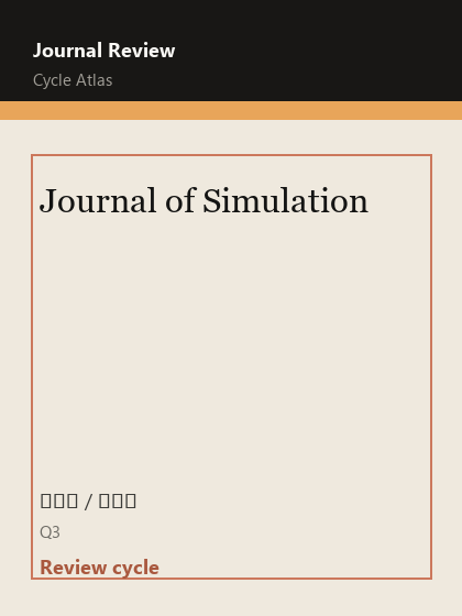 Journal of Simulation 期刊封面
