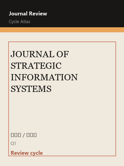 JOURNAL OF STRATEGIC INFORMATION SYSTEMS 期刊封面