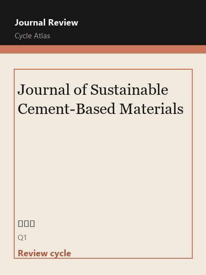 Journal of Sustainable Cement-Based Materials 期刊封面