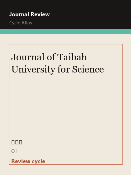 Journal of Taibah University for Science 期刊封面