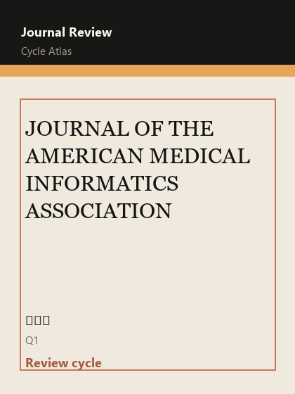 JOURNAL OF THE AMERICAN MEDICAL INFORMATICS ASSOCIATION 期刊封面
