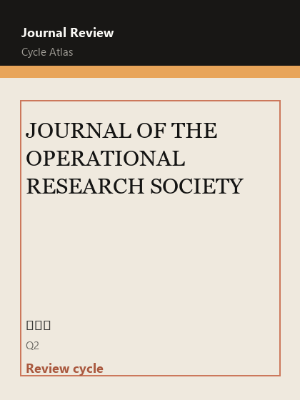 JOURNAL OF THE OPERATIONAL RESEARCH SOCIETY 期刊封面