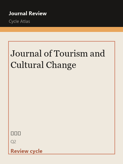 Journal of Tourism and Cultural Change 期刊封面