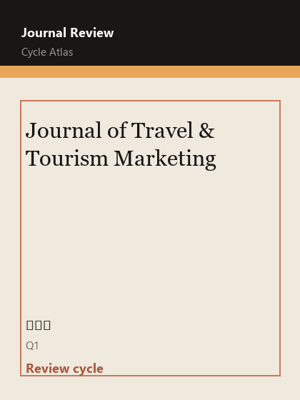 Journal of Travel & Tourism Marketing 期刊封面