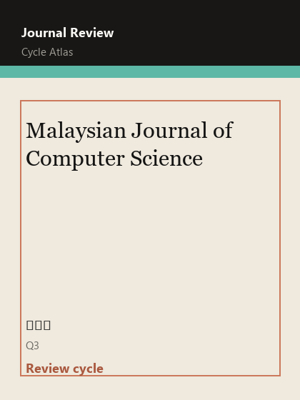 Malaysian Journal of Computer Science 期刊封面