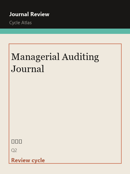 Managerial Auditing Journal 期刊封面