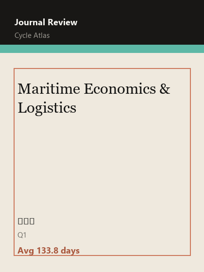 Maritime Economics & Logistics 期刊封面