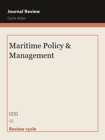 Maritime Policy & Management 期刊封面