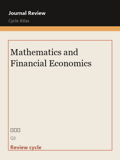 Mathematics and Financial Economics 期刊封面