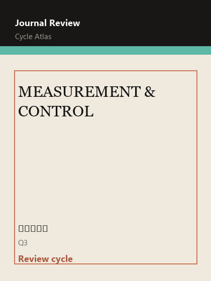 MEASUREMENT & CONTROL 期刊封面
