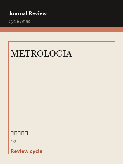 METROLOGIA 期刊封面