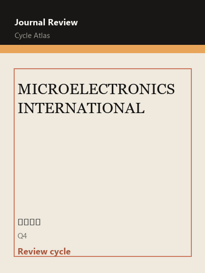 MICROELECTRONICS INTERNATIONAL 期刊封面