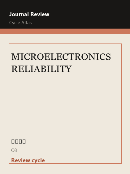 MICROELECTRONICS RELIABILITY 期刊封面