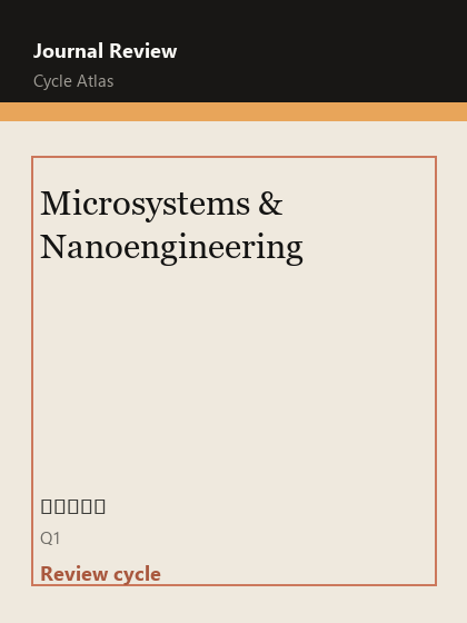 Microsystems & Nanoengineering 期刊封面