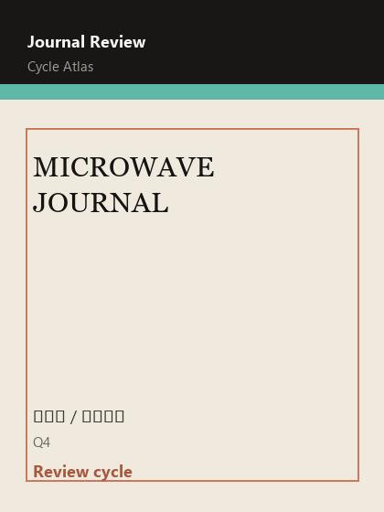 MICROWAVE JOURNAL 期刊封面