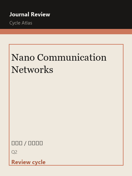 Nano Communication Networks 期刊封面