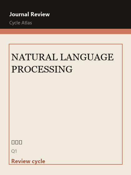 NATURAL LANGUAGE PROCESSING 期刊封面