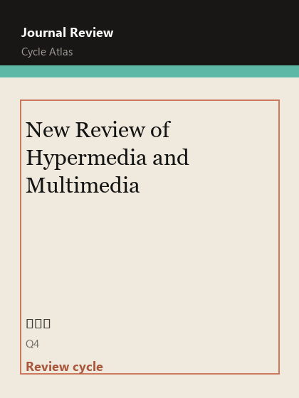 New Review of Hypermedia and Multimedia 期刊封面