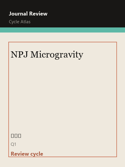 NPJ Microgravity 期刊封面
