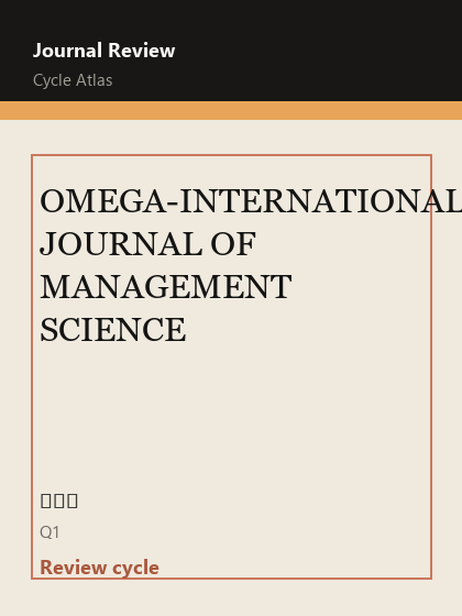 OMEGA-INTERNATIONAL JOURNAL OF MANAGEMENT SCIENCE 期刊封面