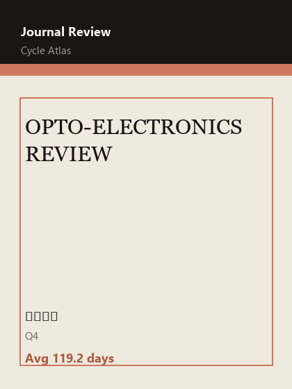 OPTO-ELECTRONICS REVIEW 期刊封面