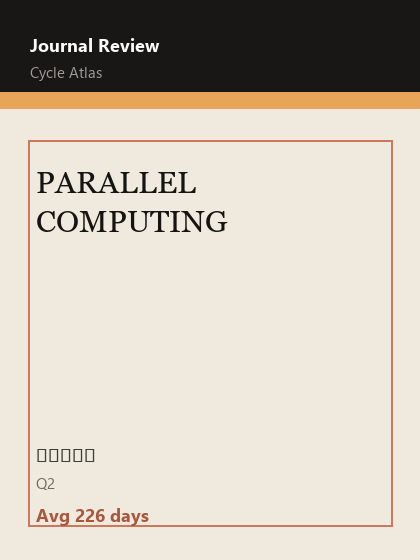 PARALLEL COMPUTING 期刊封面