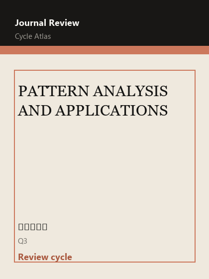 PATTERN ANALYSIS AND APPLICATIONS 期刊封面