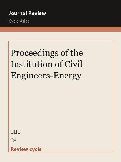 Proceedings of the Institution of Civil Engineers-Energy 期刊封面